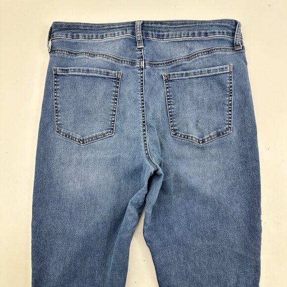 SO High Rise Flare Women's size 13 Medium Wash Blue Denim Jeans - Picture 6 of 7